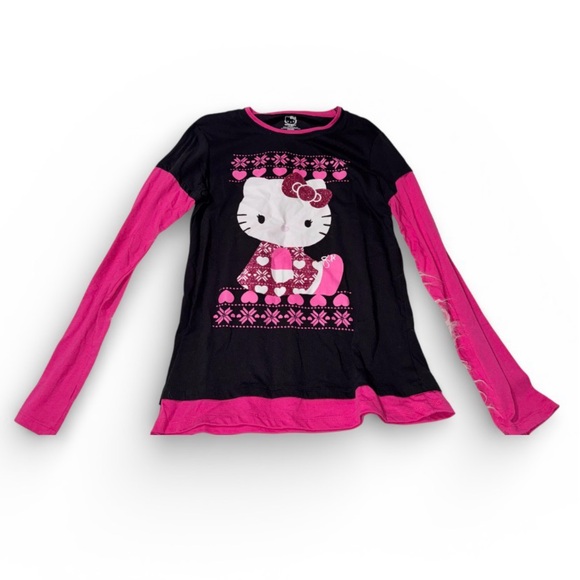 Hello Kitty Other - NWT’s Hello Kitty Black and Pink Junior Kids Long Sleeve Shirt (2012)
